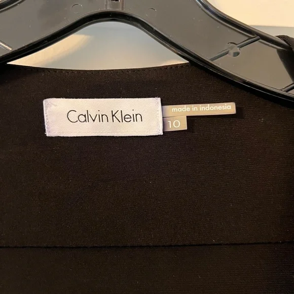 Calvin Klein Black Wrap Dress - Picture 4 of 9